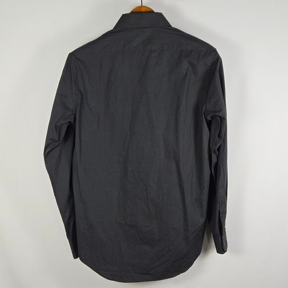 NWT Beverly Hills Polo Club Black Modern Fit Dress Shirt Men’s M Business Casual - Picture 2 of 9